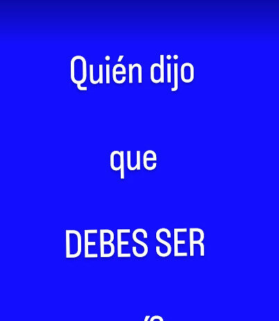 DEBER SER?